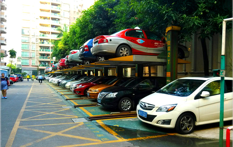 小區(qū)物業(yè)停車場升級立體停車設(shè)備 幾層平移機械式立體車庫